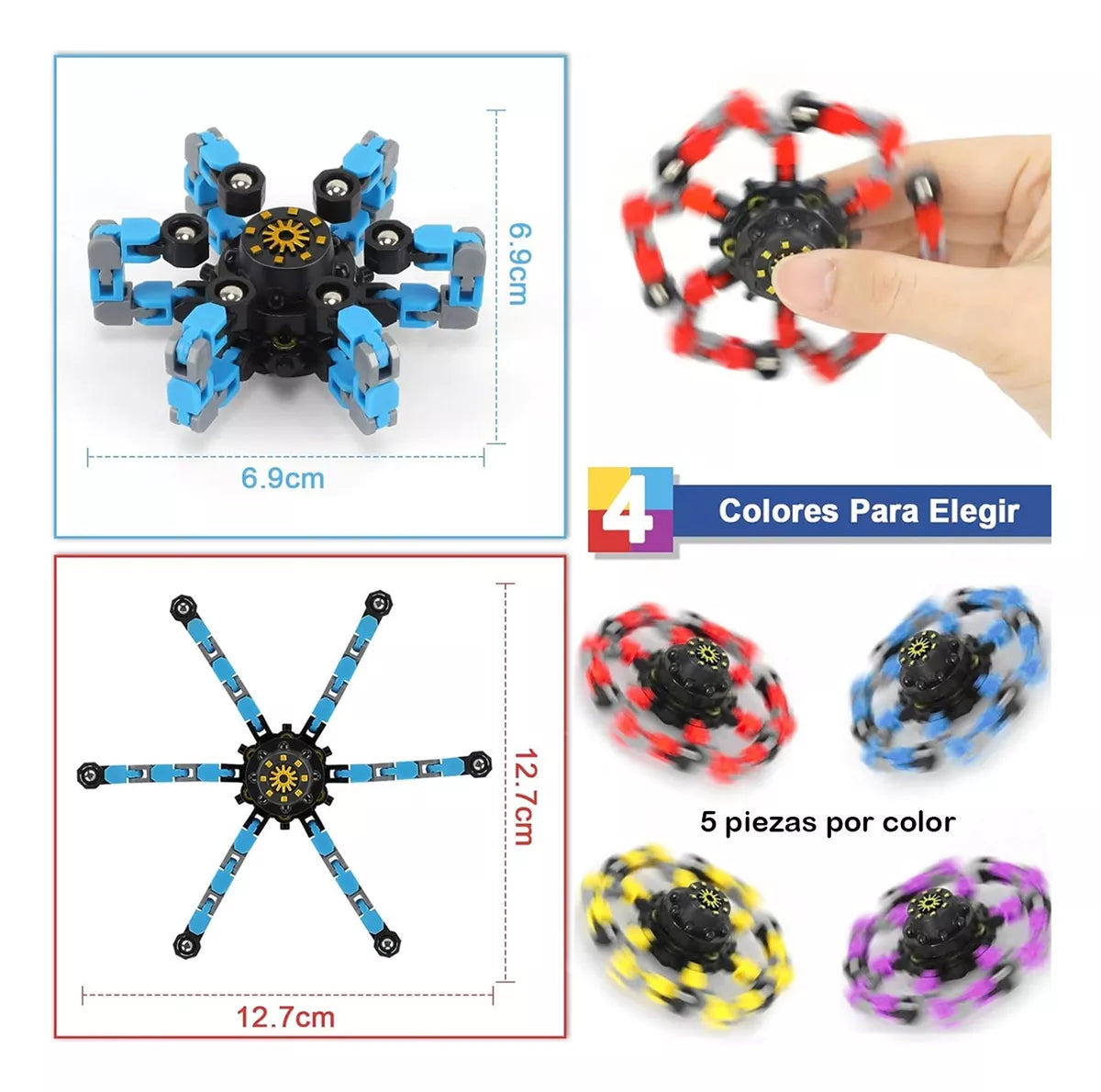 🎉 SpinFlexor: El juguete definitivo para todas las edades - ¡Paquete de 4 PCS!